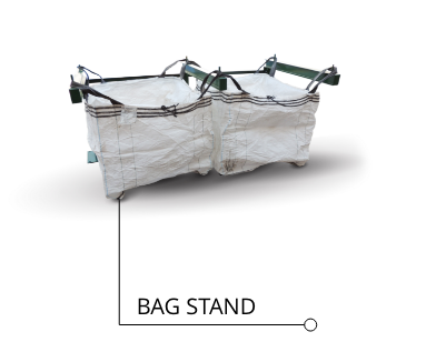 Bag stand white background - editied